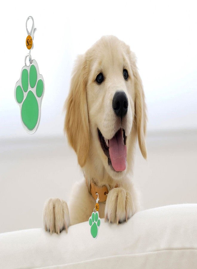 سايج سكوير قلادة على شكل مخلب مربع من سيج، تُستخدم كطوق أو قلادة للكلاب/الجراء/القطط الصغيرة/القطط (أخضر) - Image 1